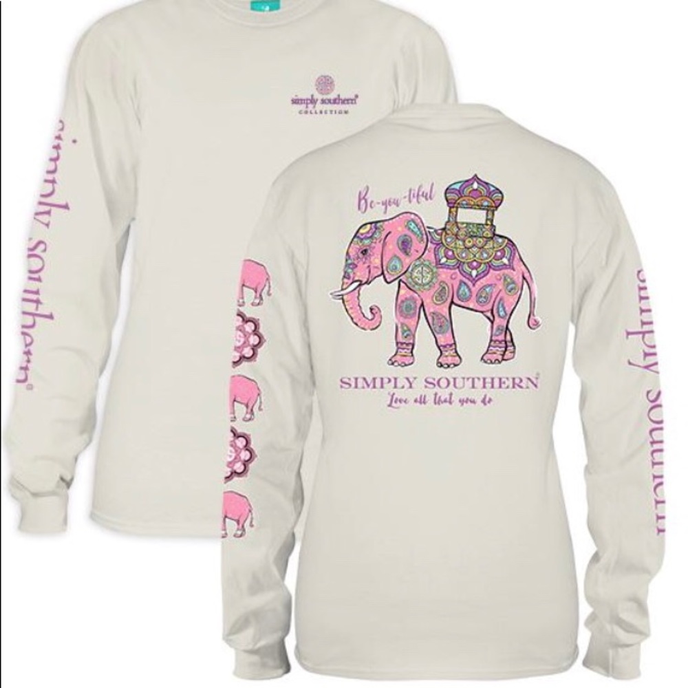 Simply Southern Women's Mandala Elephant Shirt